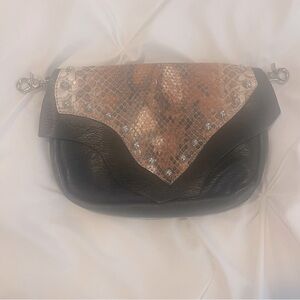 Animal Print Bag without strap Black Brown Unbranded